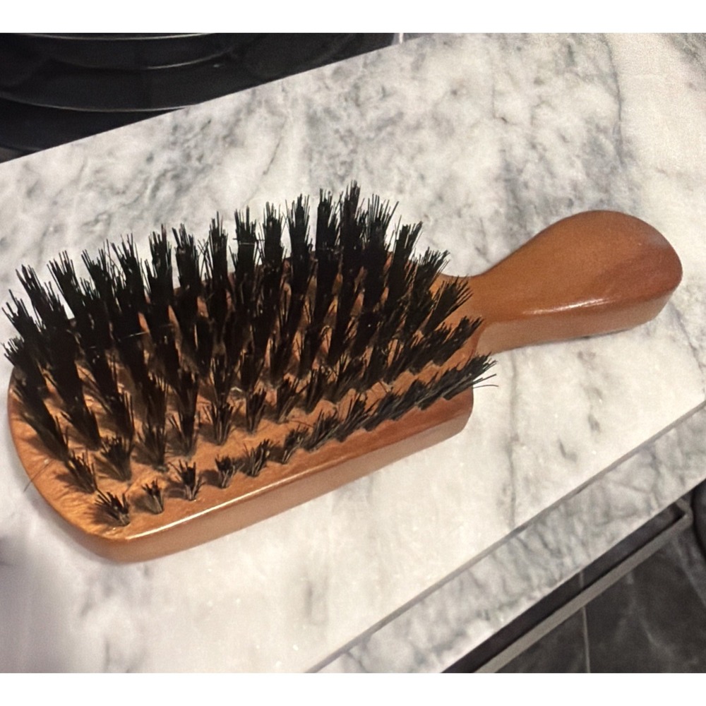 Vintage Wood Handled Boar Bristle Brush Ralph Lauren Polo Gentleman Collectible